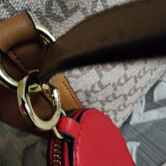 Karl Lagerfeld Brown and Tan Monogram Satchel - Picture 7 of 16